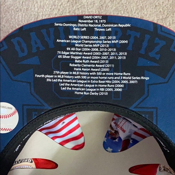 COLLECTORS DAVID ORTIZ HAT - Picture 4 of 6